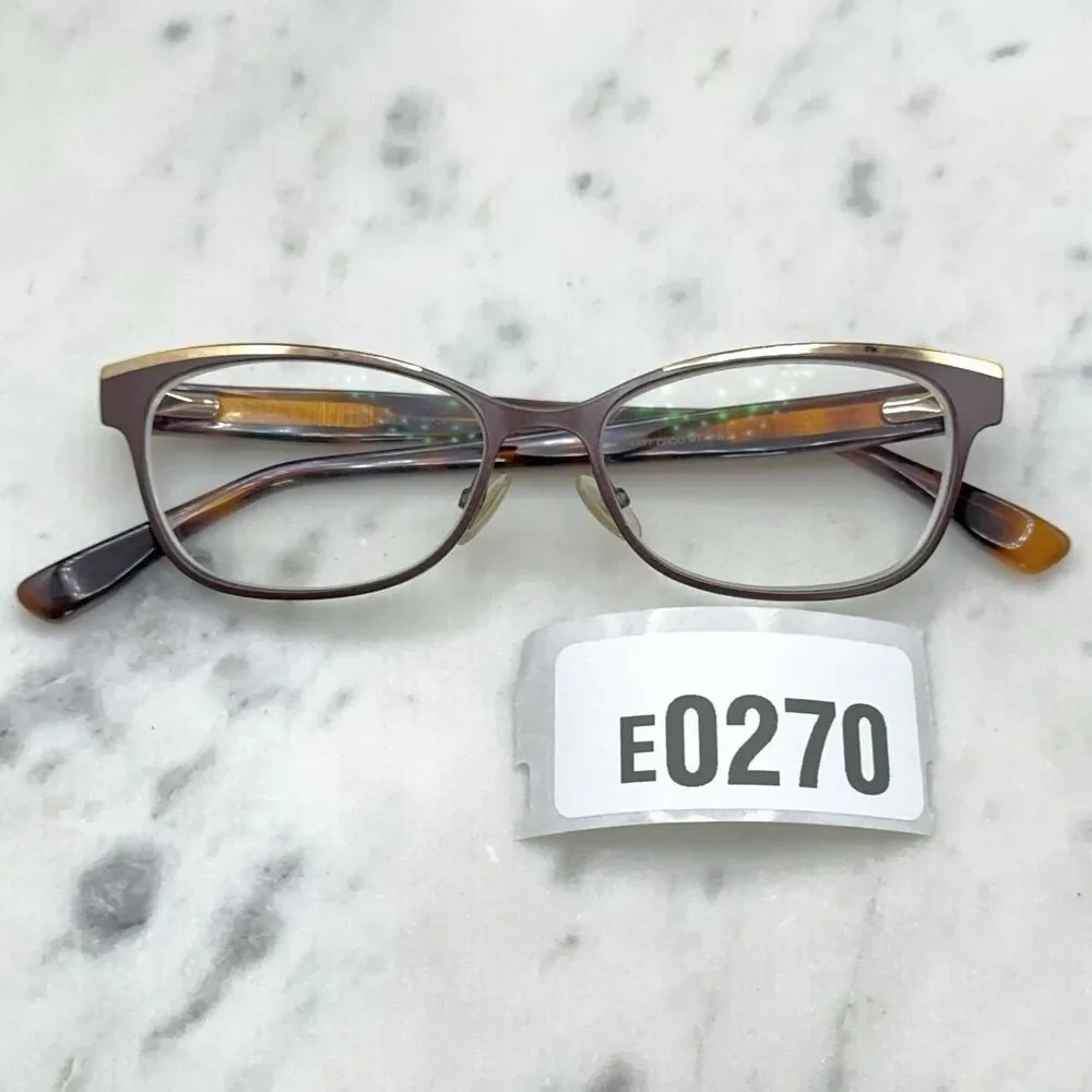 Jimmy Choo 147 PWZ Brown (Shimmer) & Gold Eyeglasses Frames Only Italy 52-15-145